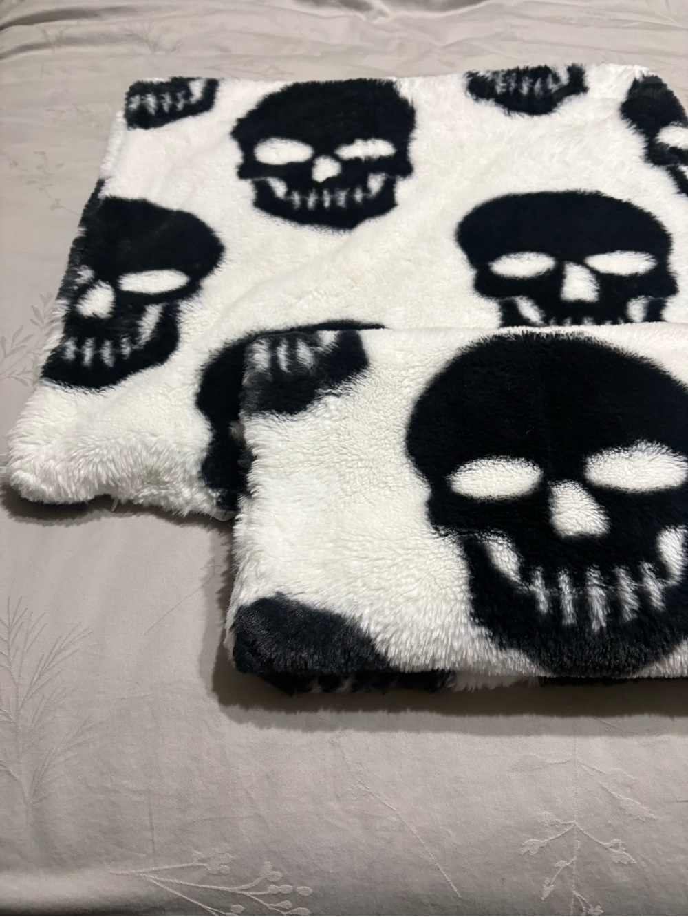 2 Pack Skull Print 19x19 Square Pillow Covers